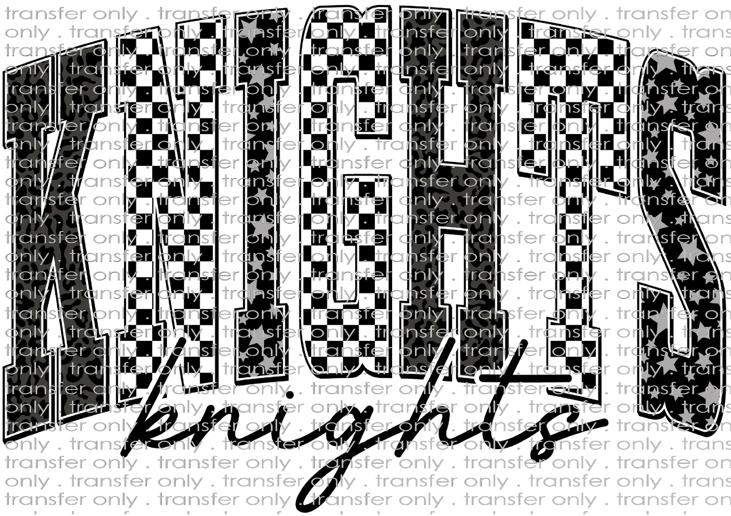 SCHMAS 724 Knights Black and White