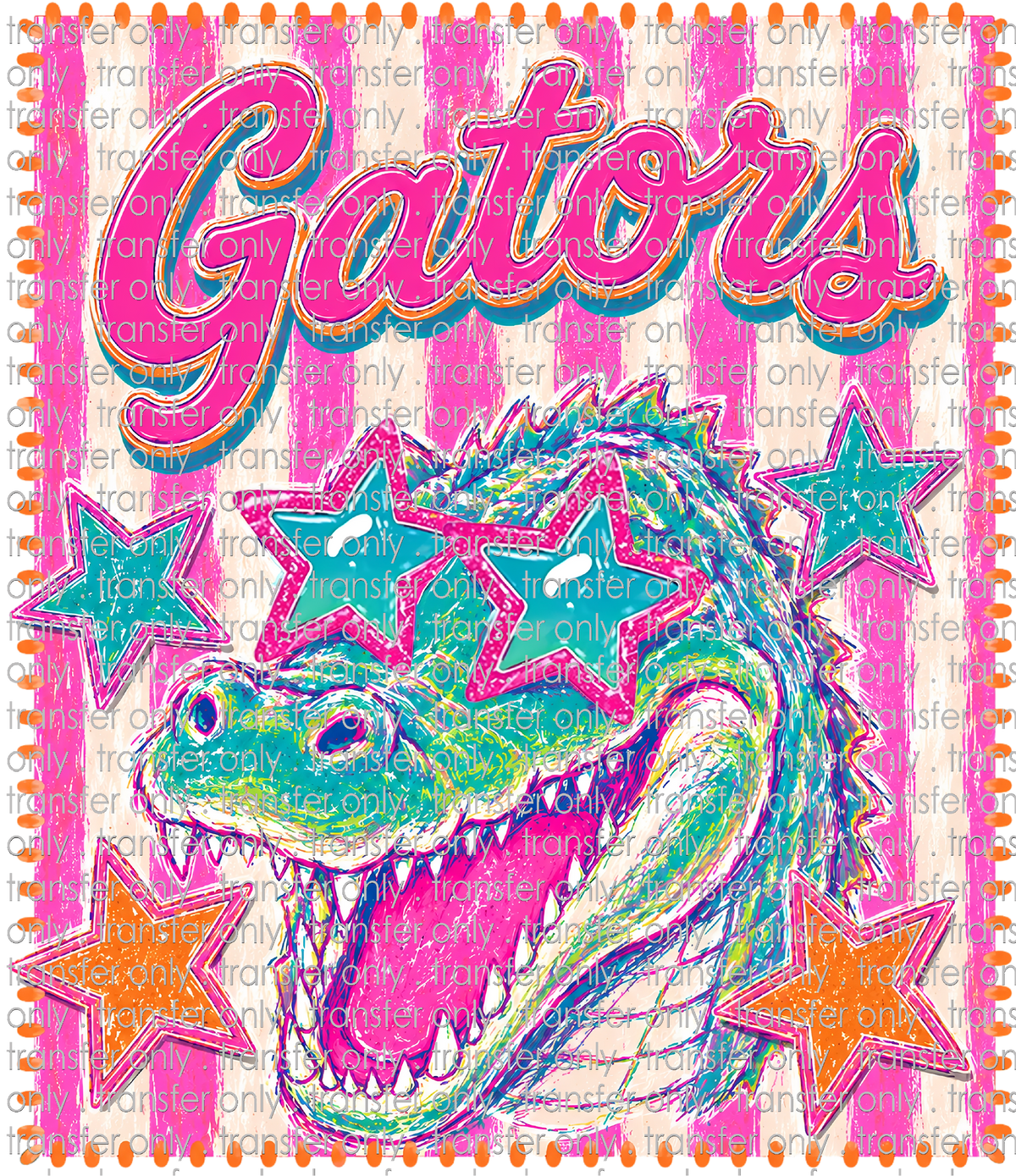 SCHMAS 734 Gators Hot Pink Stripes