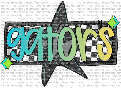 SCHMAS 740 Gators Checkered Board with Star