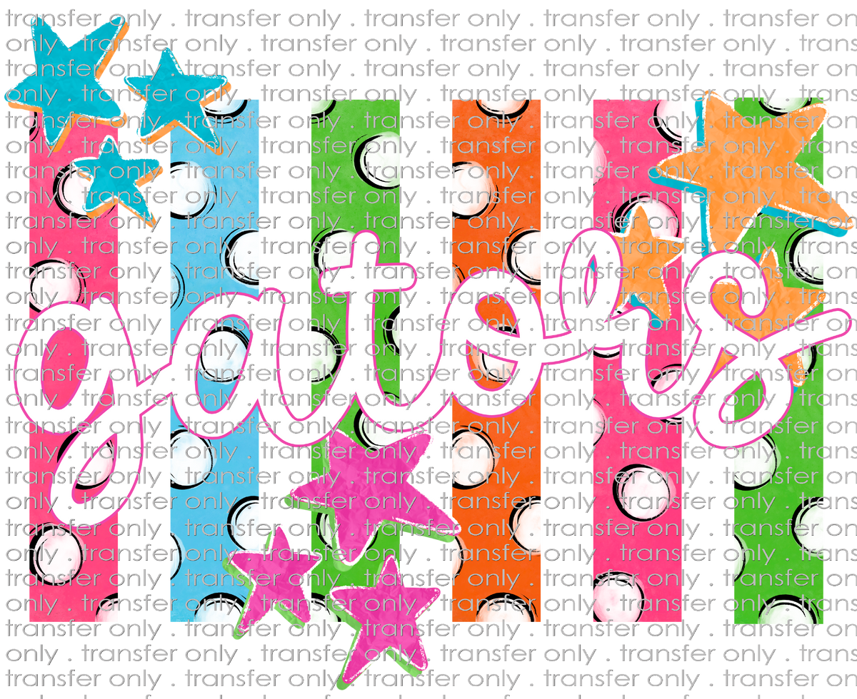 SCHMAS 743 Gators Multicolor Stripes with Dots
