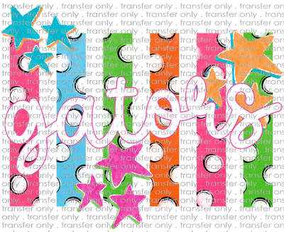 SCHMAS 743 Gators Multicolor Stripes with Dots