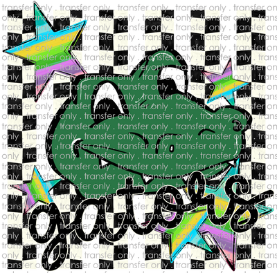 SCHMAS 746 Gators Black and White Checkered Stripes