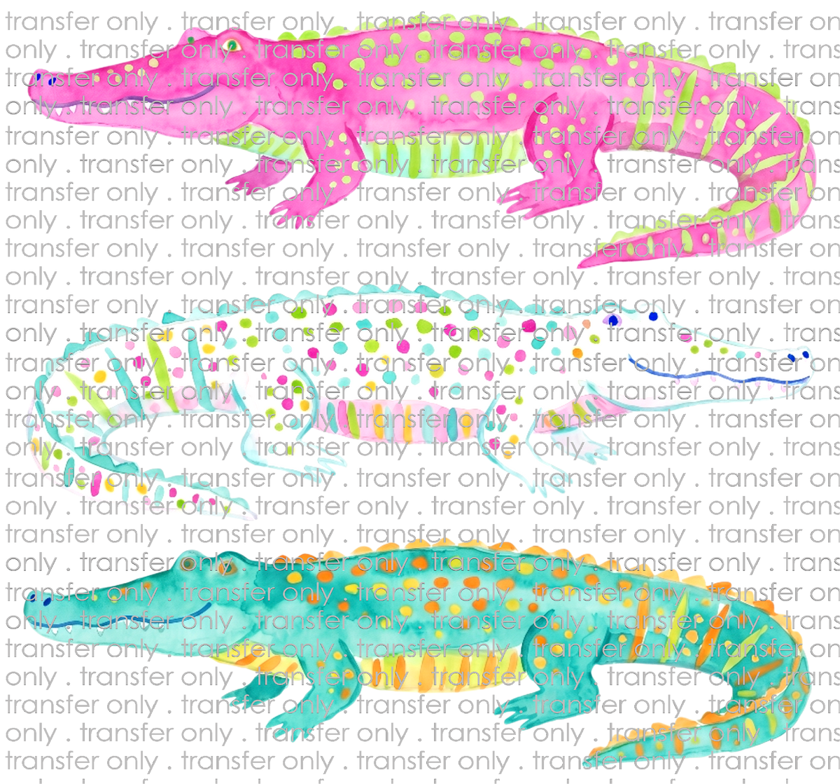 SCHMAS 747 Gators 3 Alligators Bright Colors