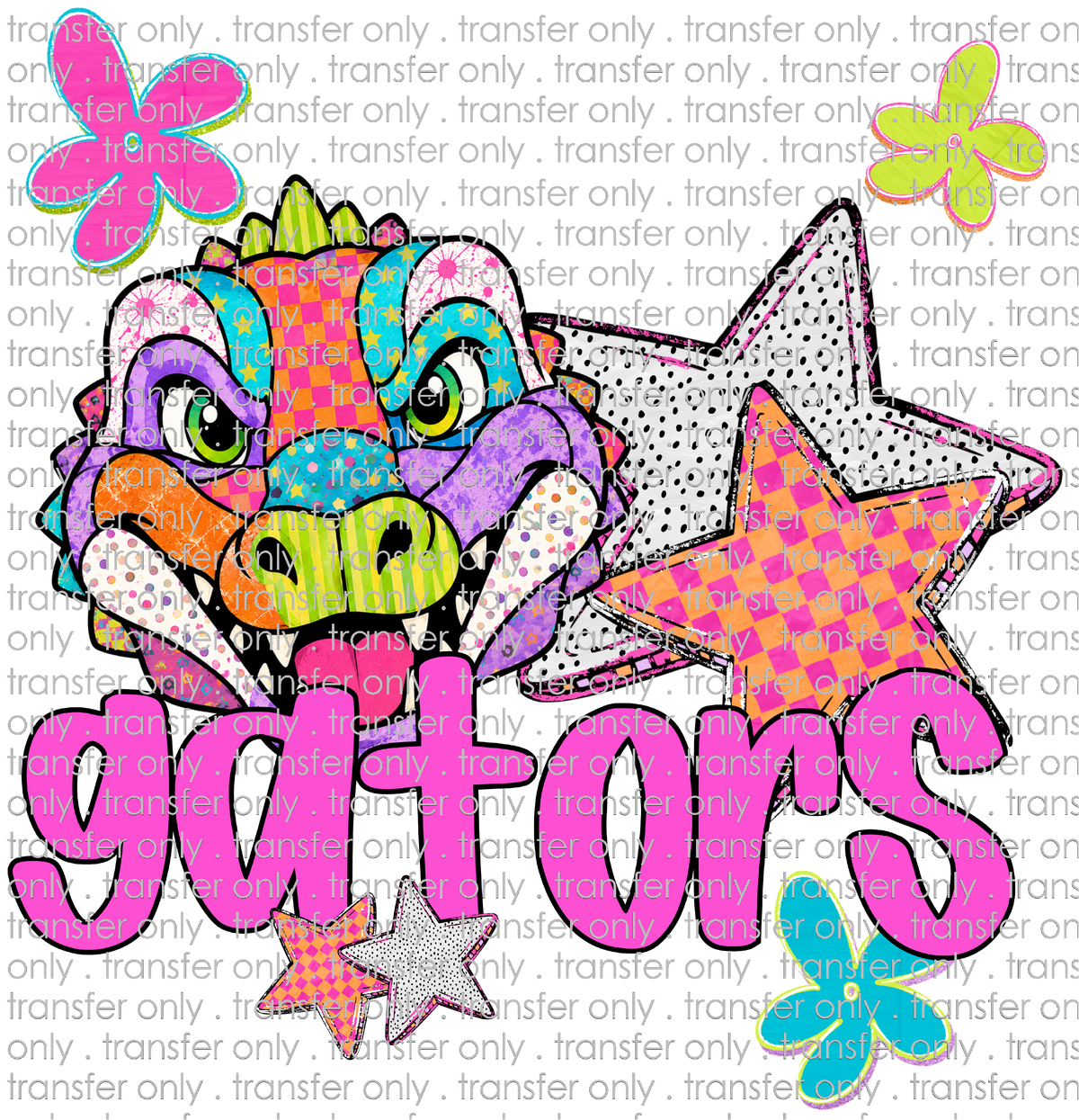 SCHMAS 749 Gators Patchwork with Flowers