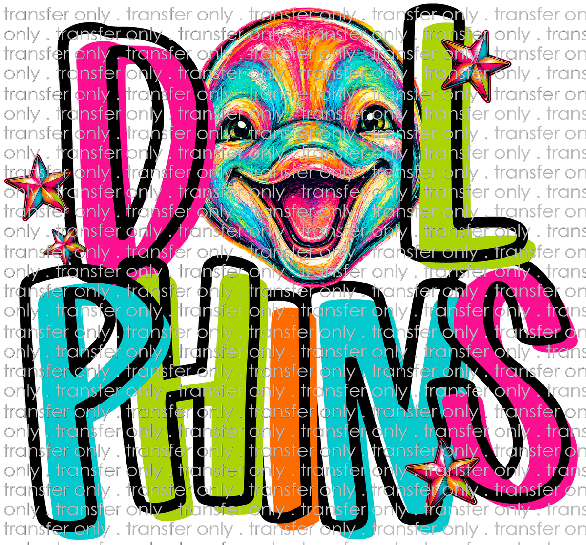 SCHMAS 761 Dolphins Tie Dye Mascot