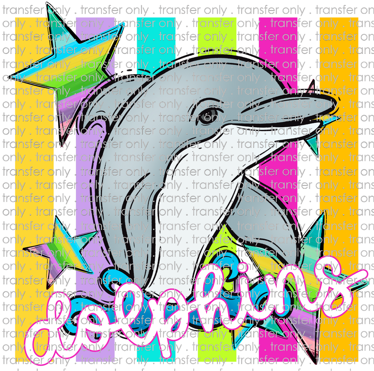 SCHMAS 767 Dolphins Multicolored Stripes