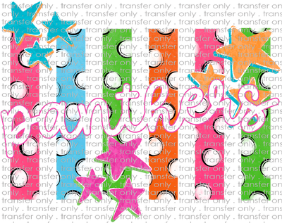 SCHMAS 776 Panthers Stripes and Dots