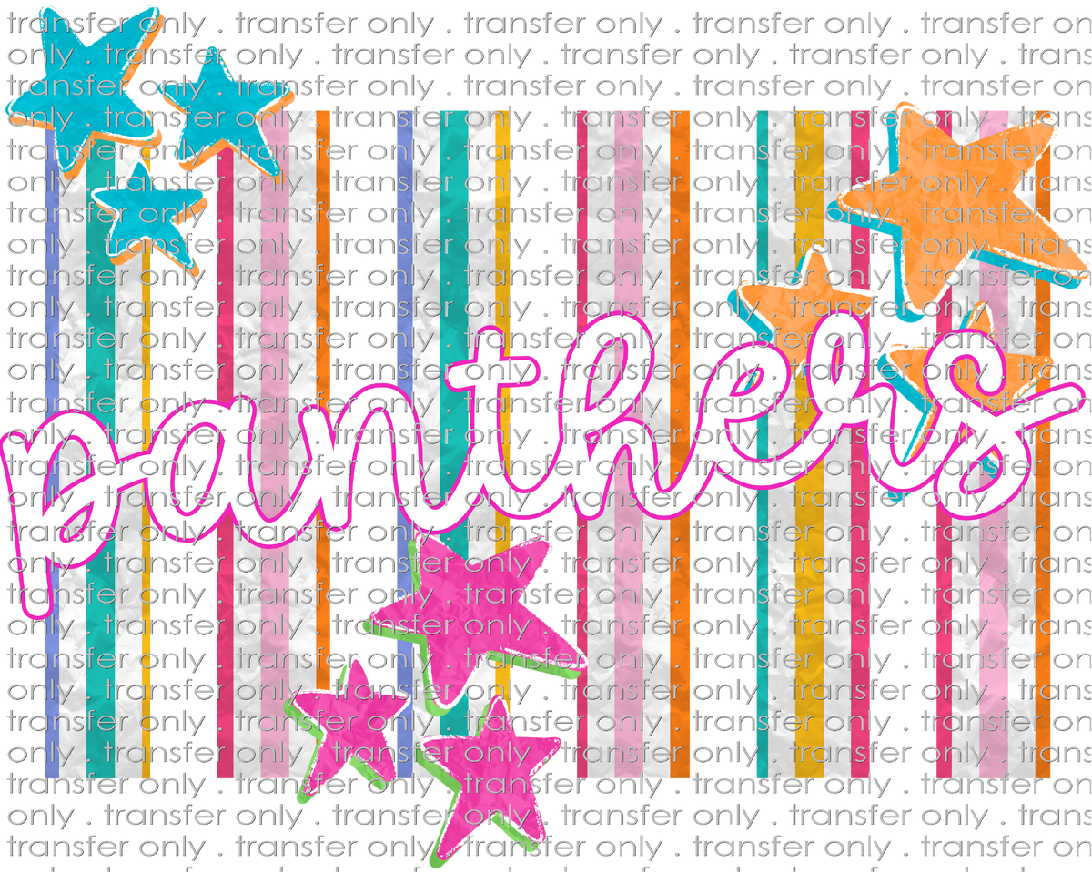 SCHMAS 777 Panthers Multicolor Stripes and Stars