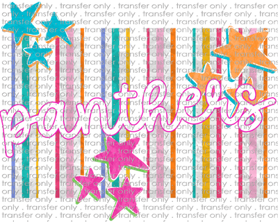 SCHMAS 777 Panthers Multicolor Stripes and Stars