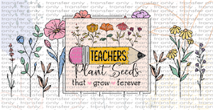 SCH UV 104 Teachers Plant Floral UV DTF 16oz Wrap