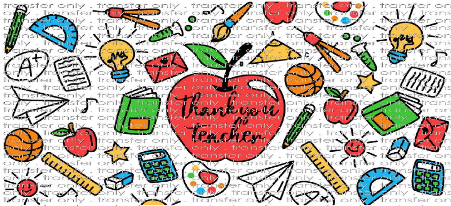 SCH UV 120 Thank You Teacher Supplies UV DTF 16oz Wrap