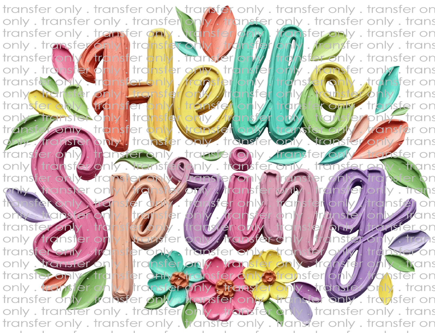 SPRG 101 Hello Spring Faux Paint