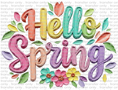 SPRG 101 Hello Spring Faux Paint