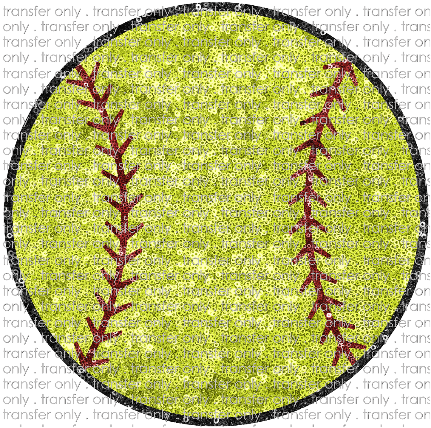 SPT 453 Softball Faux Sequin