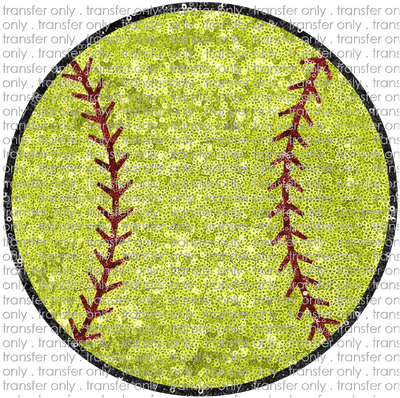 SPT 453 Softball Faux Sequin