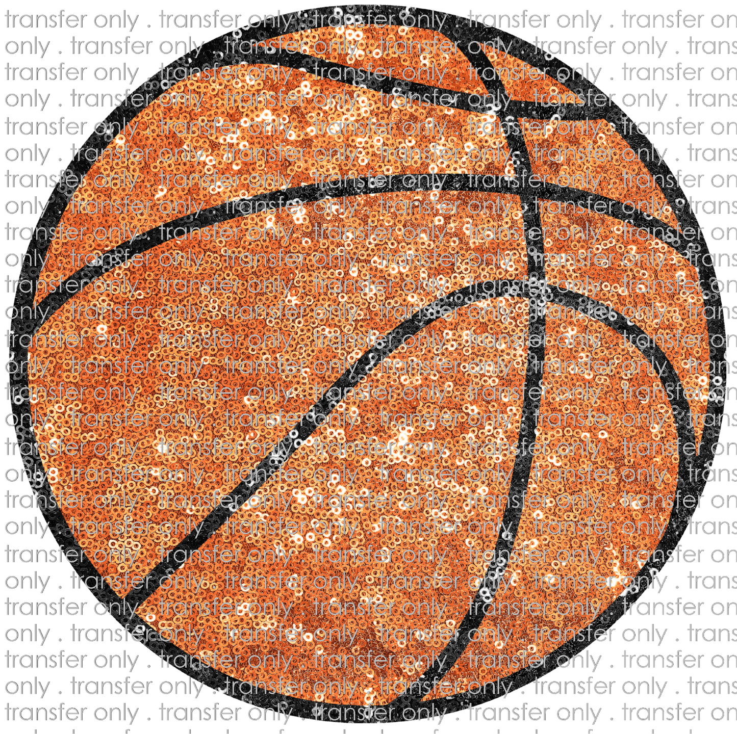 SPT 456 Basketball Faux Sequin