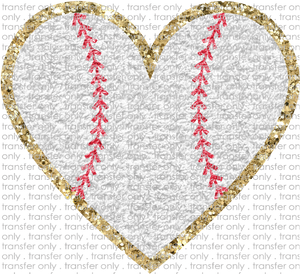 SPT 458 Faux Baseball Heart