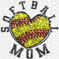 SPT 475 Softball Mom Heart