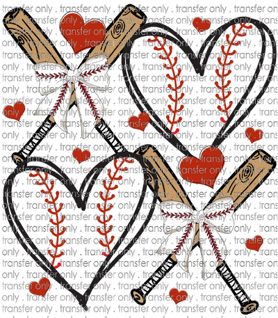 SPT 576 Baseball Hearts and Bats