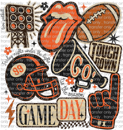 SPT 617 Orange and Black Football