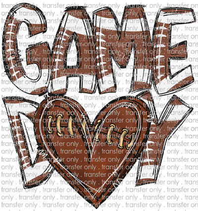 SPT 623 Game Day Football Heart