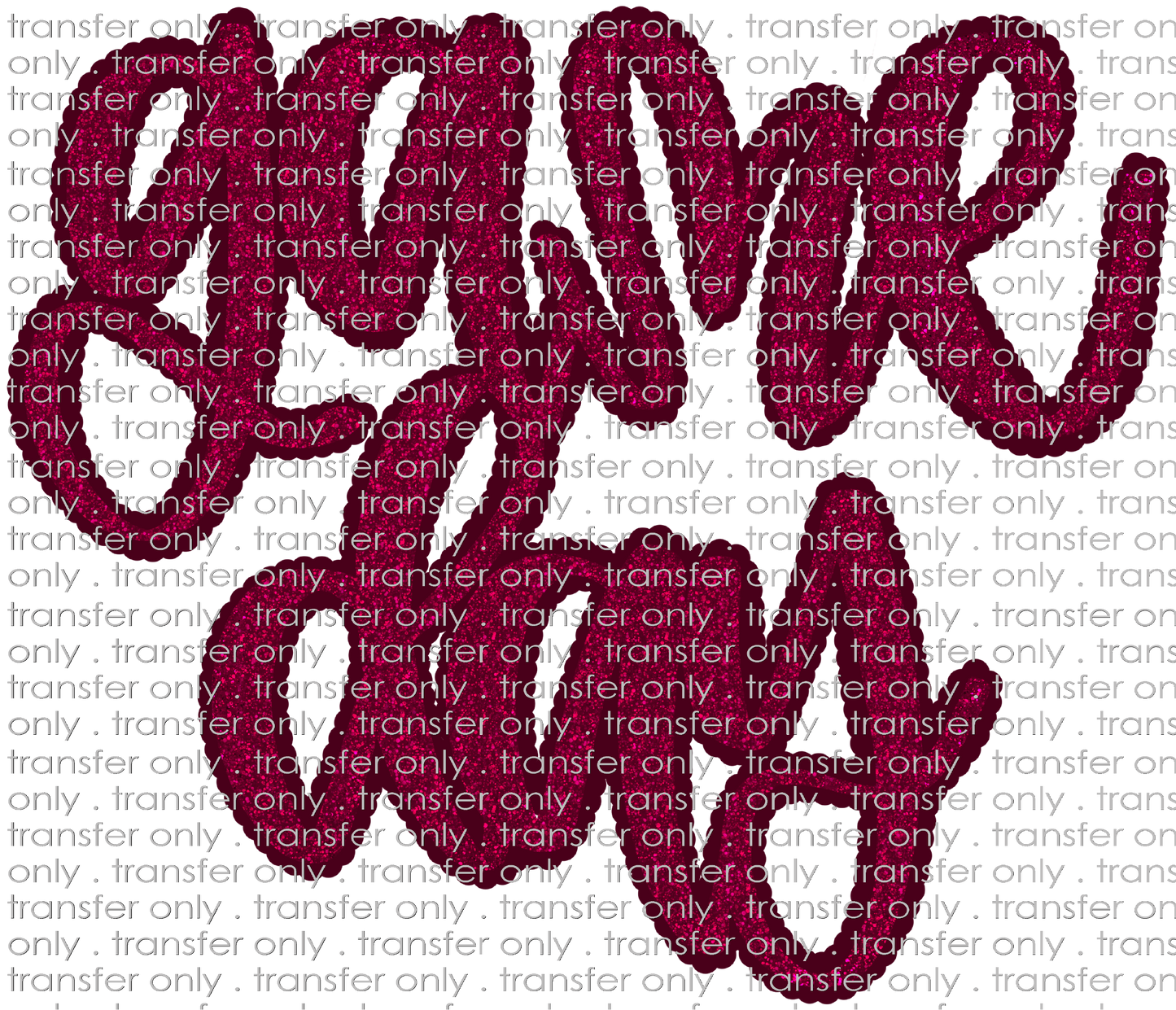 SPT 643 Maroon Glitter Game Day