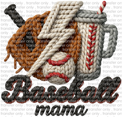 SPT 674 Baseball Mama Faux Crochet