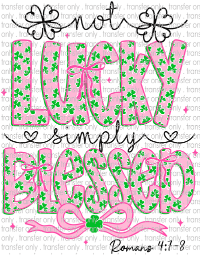 STP 143 Not Lucky Simply Blessed