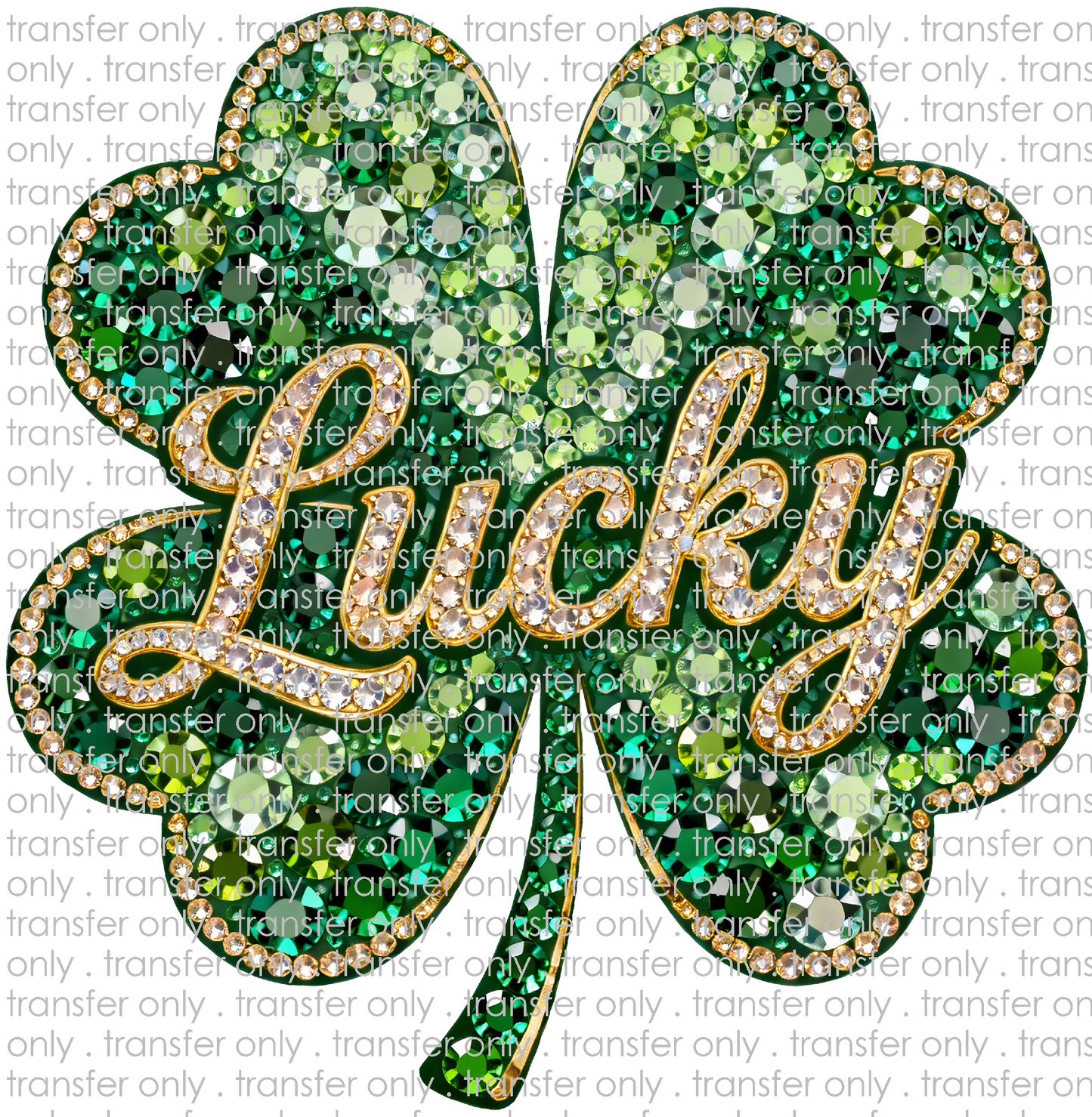 STP 148 Lucky Rhinestone Clover