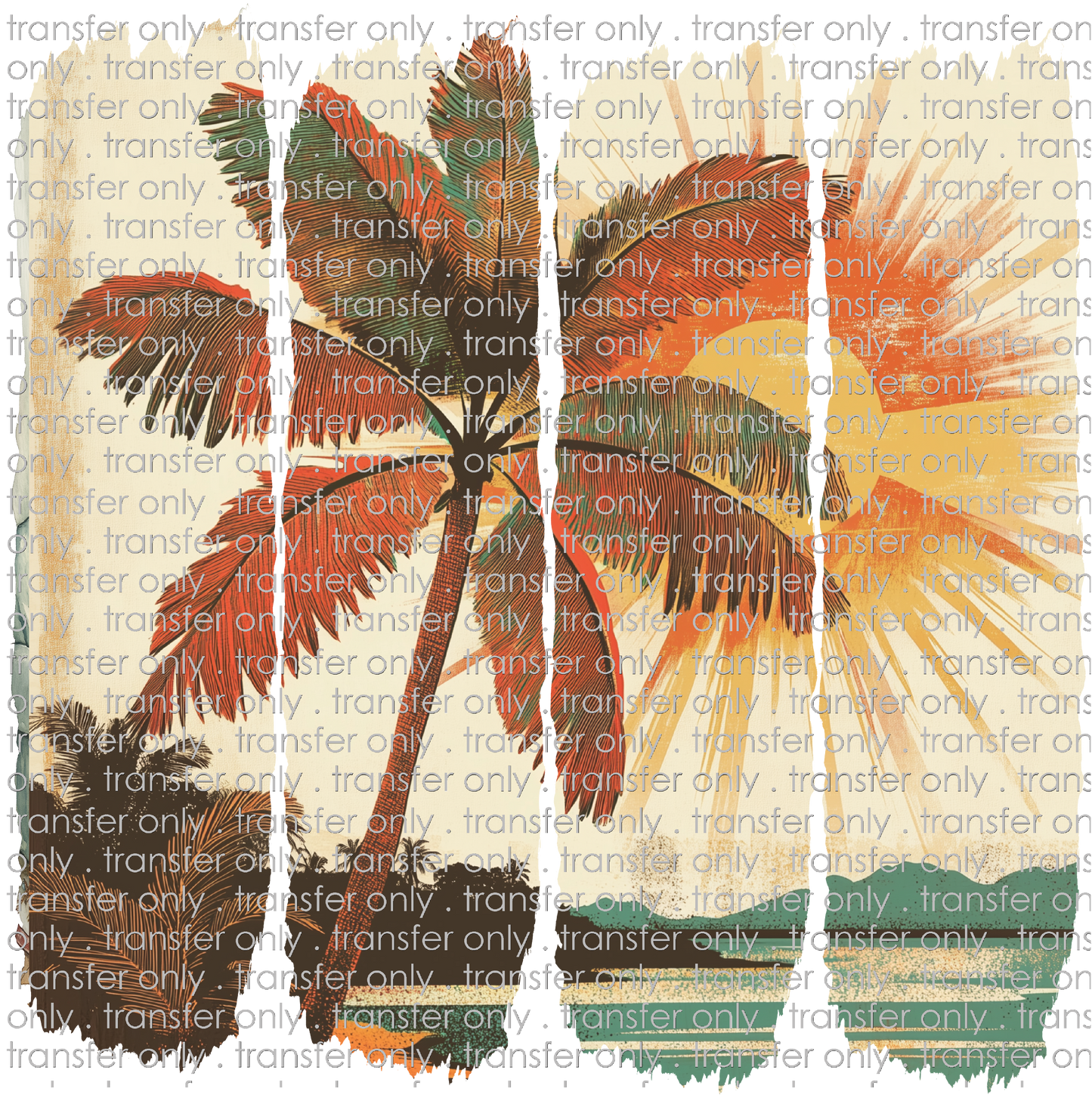 SUM 137 Tropical Scene Brushstroke