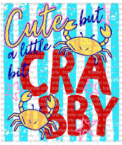 SUM 167 Cute Crabby Blue Stripes