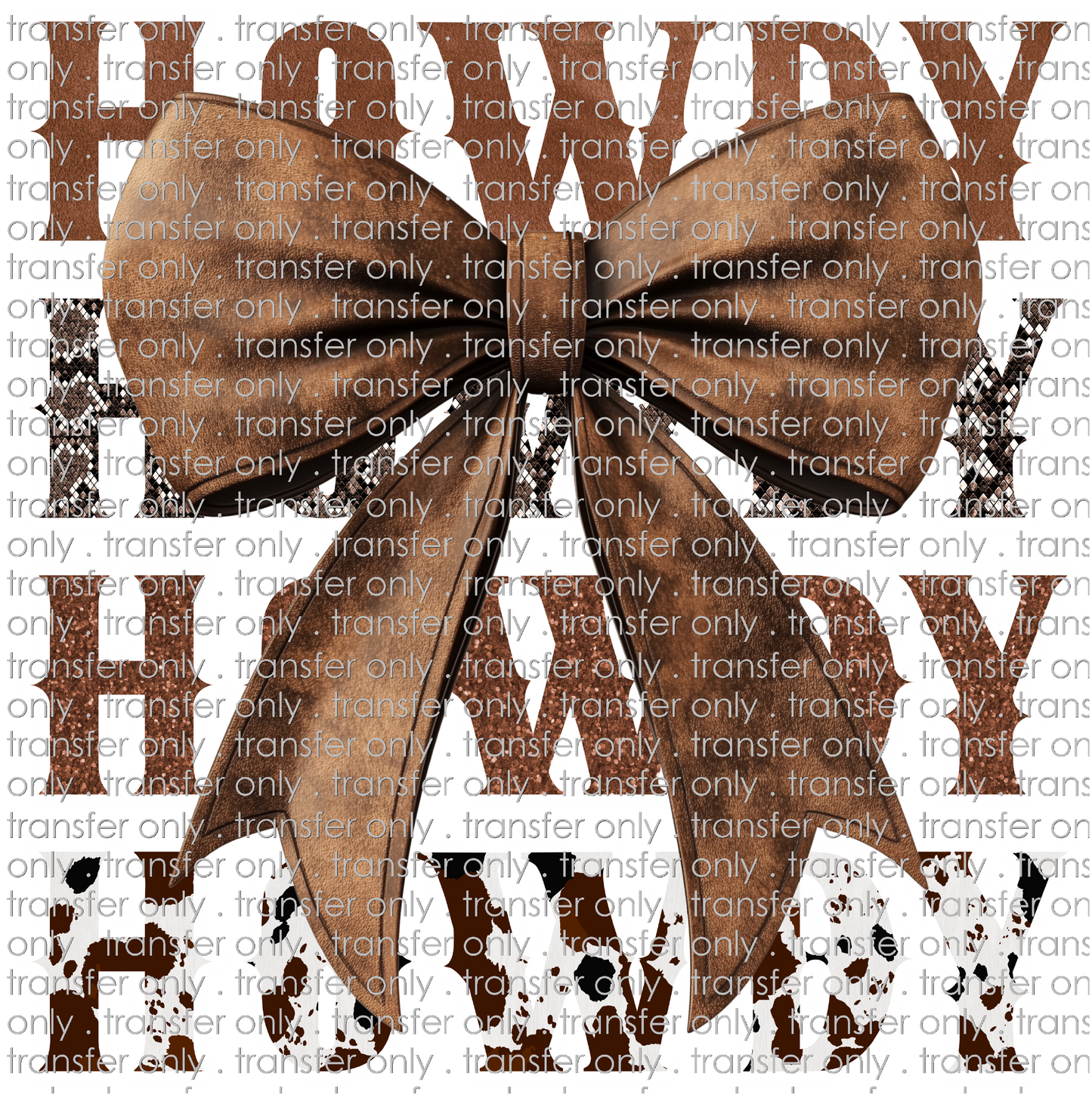 SW 161 Howdy Howdy Howdy Cow Print