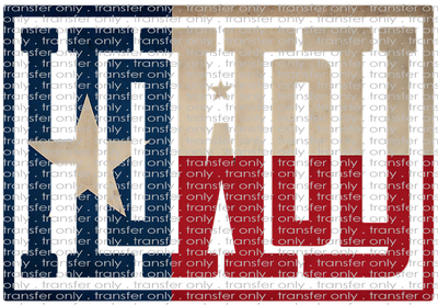 SW 176 Howdy Red White Blue