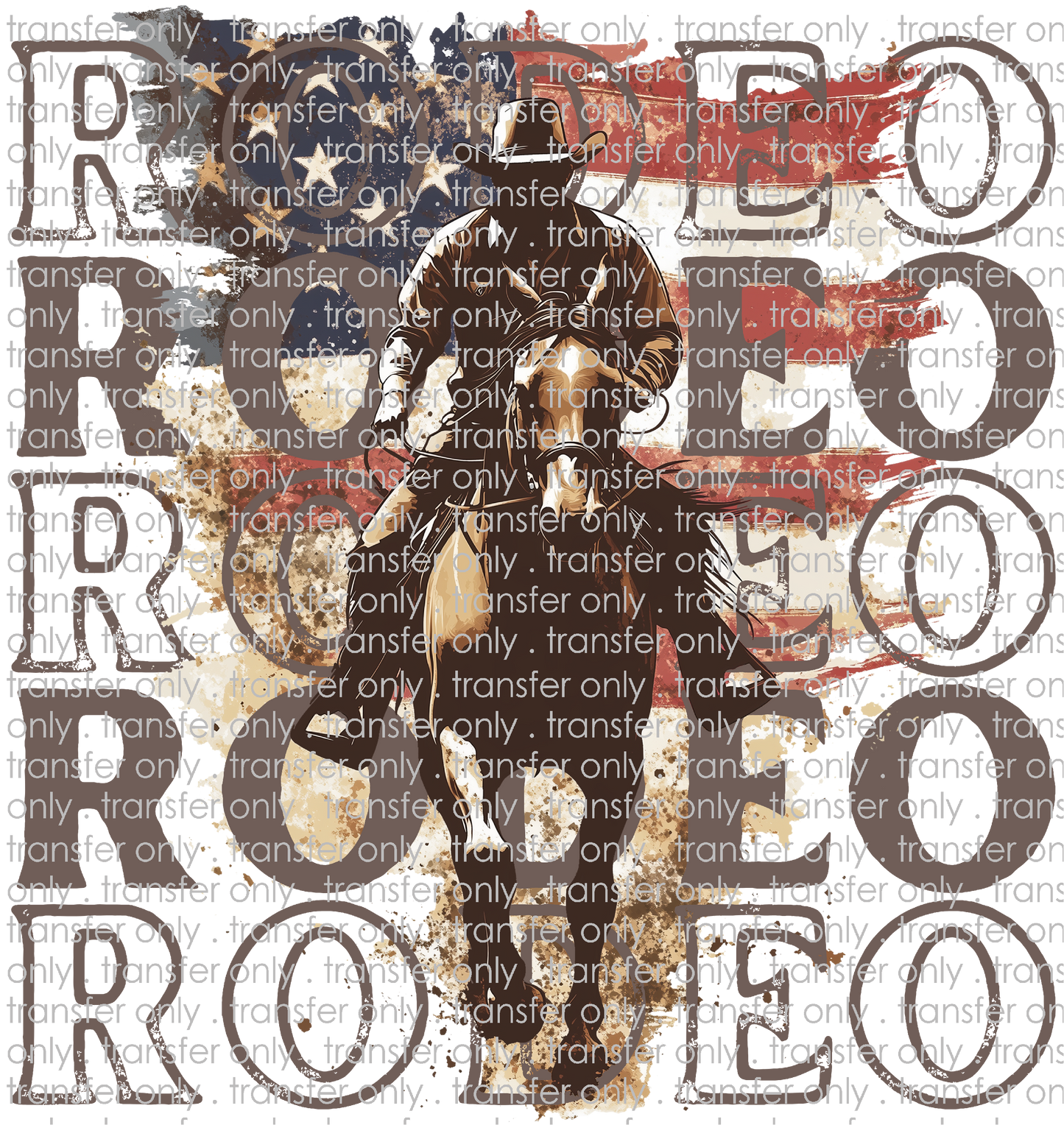SW 177 Stacked Rodeo Cowboy on Horse