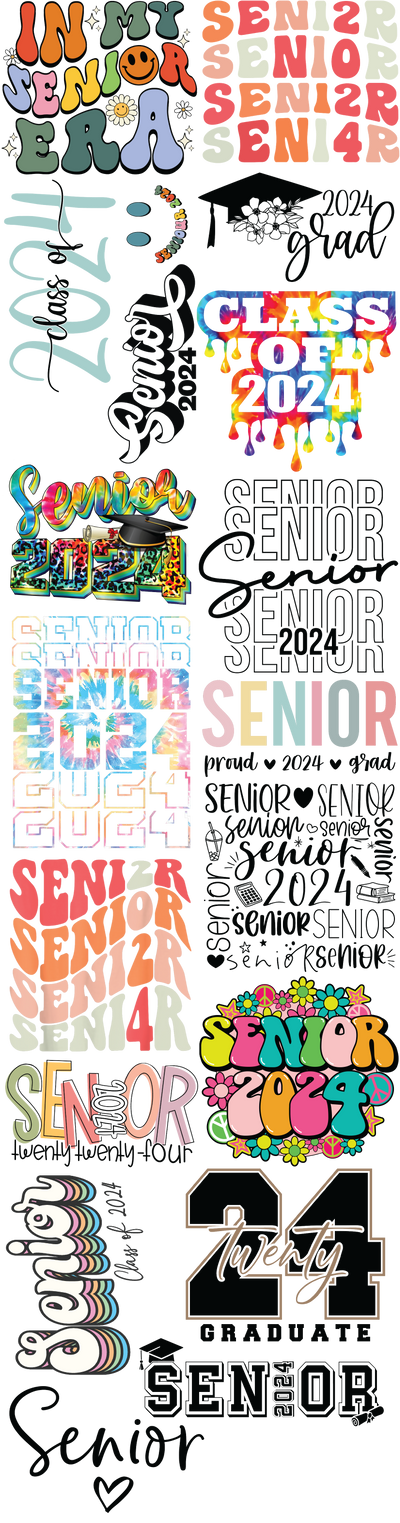 Senior 2024 - Pre-Made Gang Sheet