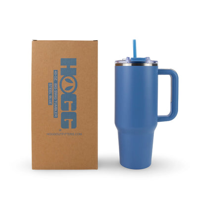 Steel Blue -40oz Powder Coated Big Swig Tumbler-HOGG