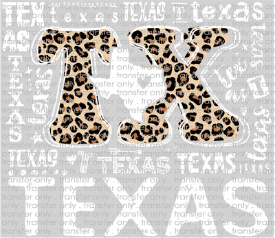 TX 135 Texas Word Art White