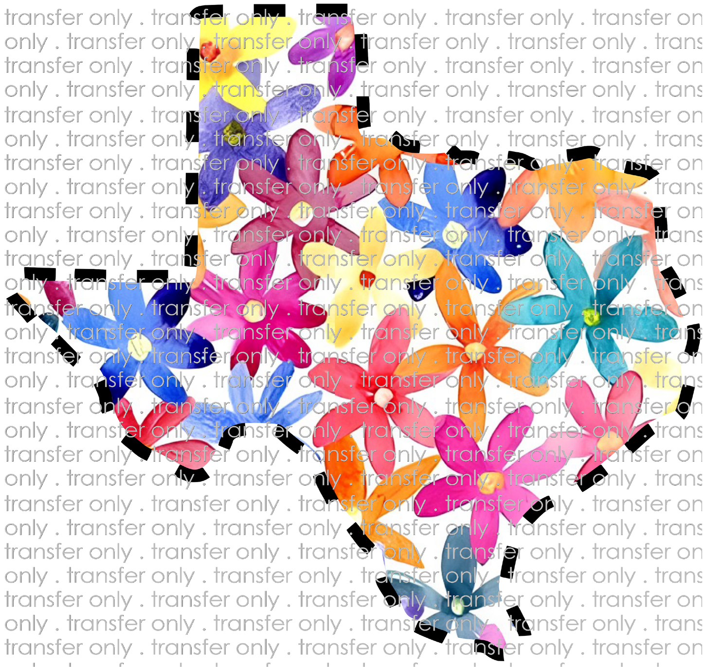 TX 144 Texas Watercolor Floral