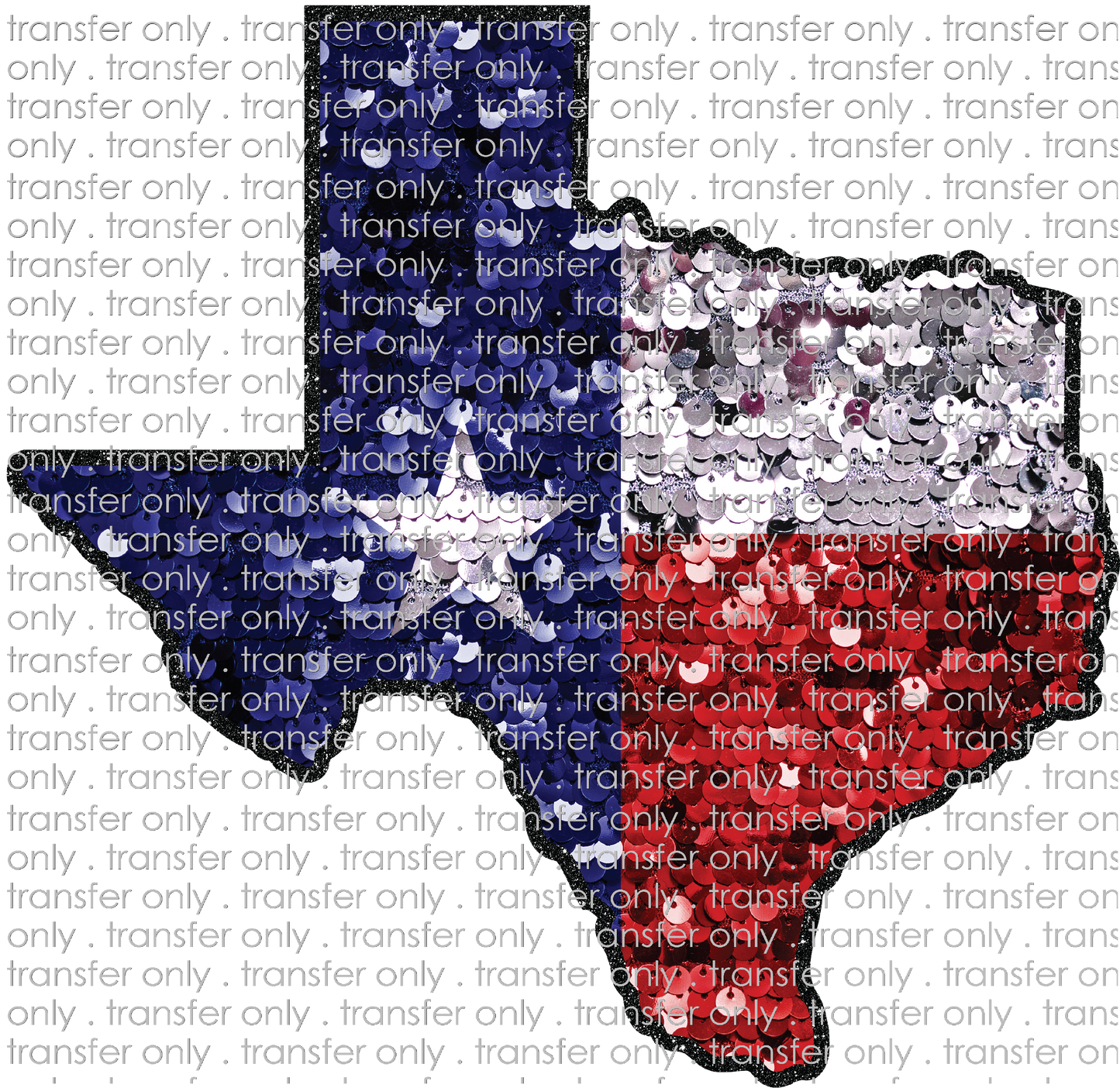 UVTX 146 Texas Flag Texas sequin