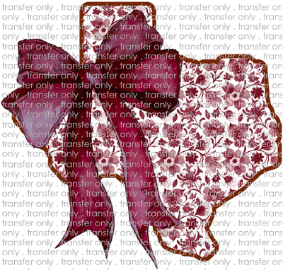 TX 162 Texas Maroon Bow