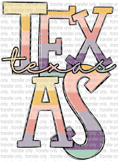 TX 181 TEXAS Pastel Stripes
