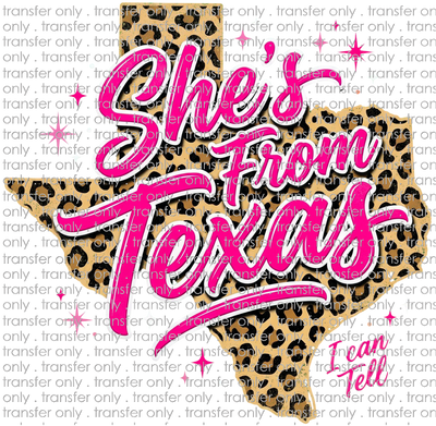 TX 184 She's From Texas Leopard