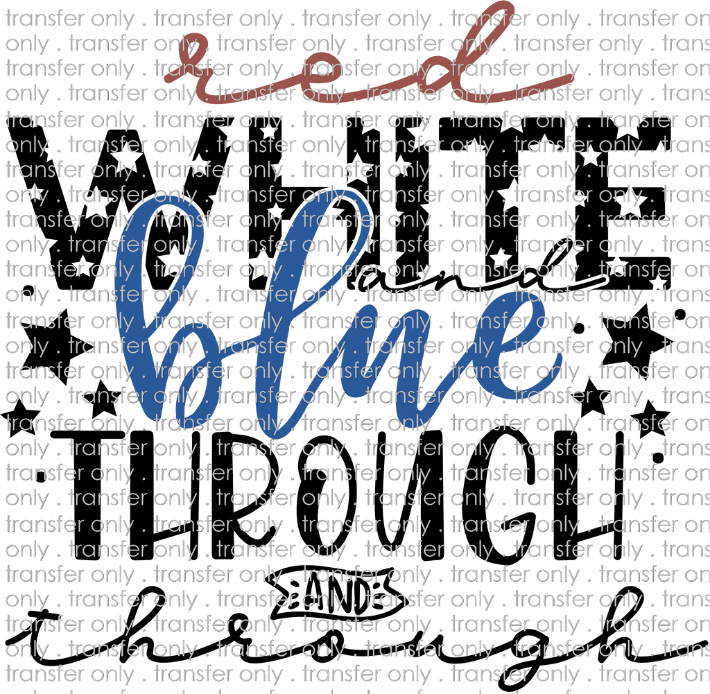 USA 180 Red White Blue Through and Through Taylored Vinyl