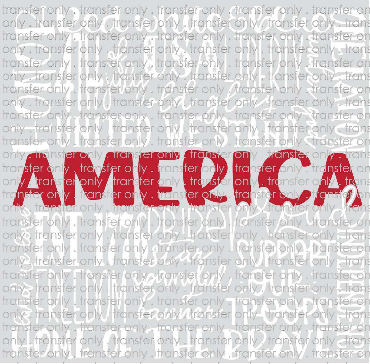 USA 181 America Wordart White | Taylored Vinyl