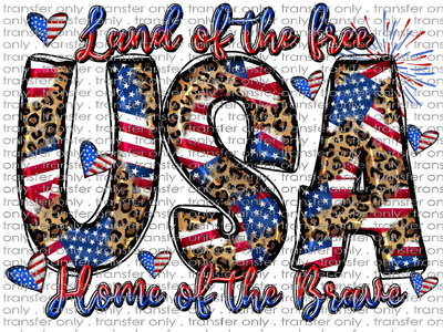 USA 199 Land Of The Free USA Home Of The Brave