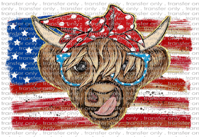 USA 202 4th of July Cow