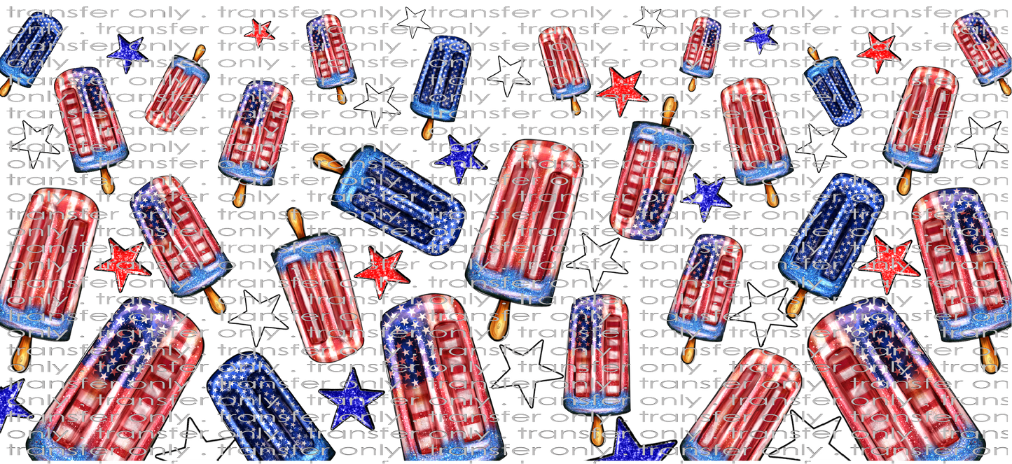 USA UV 101 American Popsicle UV DTF 16oz Wrap