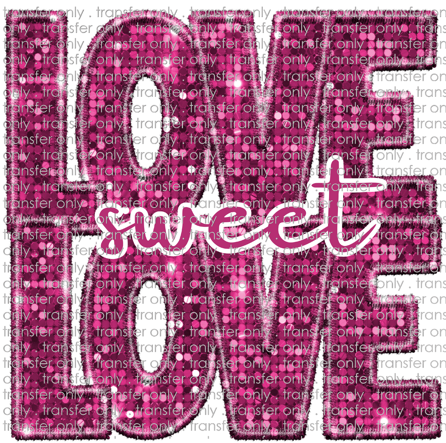 VAL 310 Love Sweet Love Faux Sequins