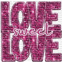 VAL 310 Love Sweet Love Faux Sequins