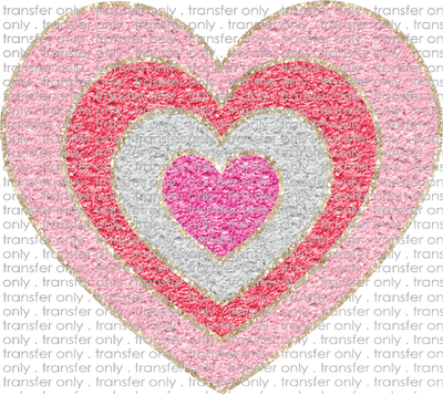 VAL 312 Glitter Chenille Heart